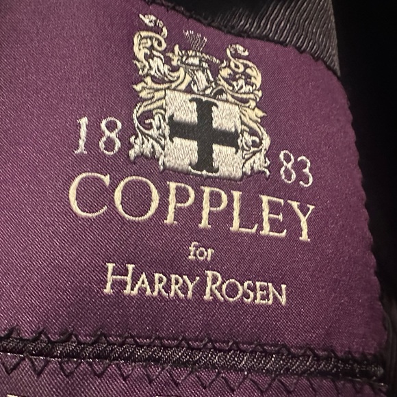 Coppley Men's Two Piece Suit - Mid Blue Microcheck - Picture 2 of 6